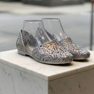 Elegant Silver Women's Shoes NWOT